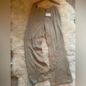 NWT St. John Collection Knit Wide Leg Pants Size 14 Terra Sand